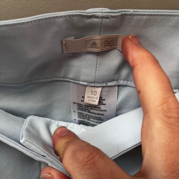 Adidas Womens Light Blue Golf Skort Size 10 W/ Built-In Shorts Polyester Blend C - Picture 2 of 4